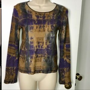 PIAZZA SEMPIONE cashmere silk sweater sz M.